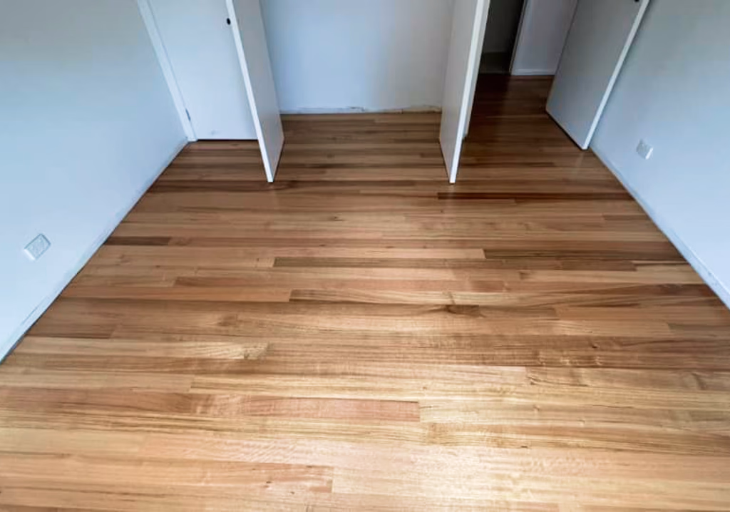 Completed timber flooring project in Melbourne