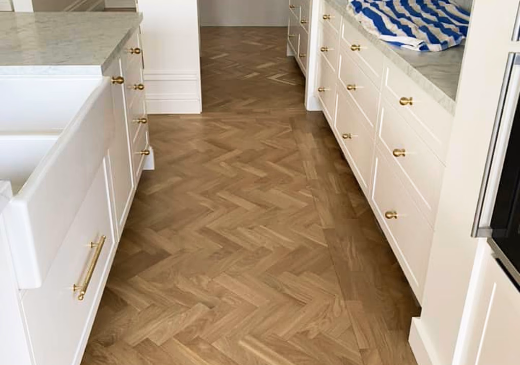 Completed timber flooring project in Melbourne