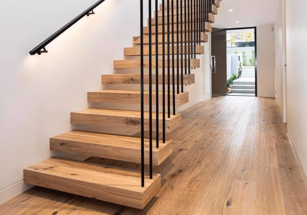 Completed timber flooring project in Melbourne
